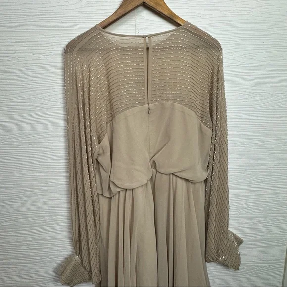 ASOS DESIGN linear yolk embellished mini dress - Picture 8 of 10